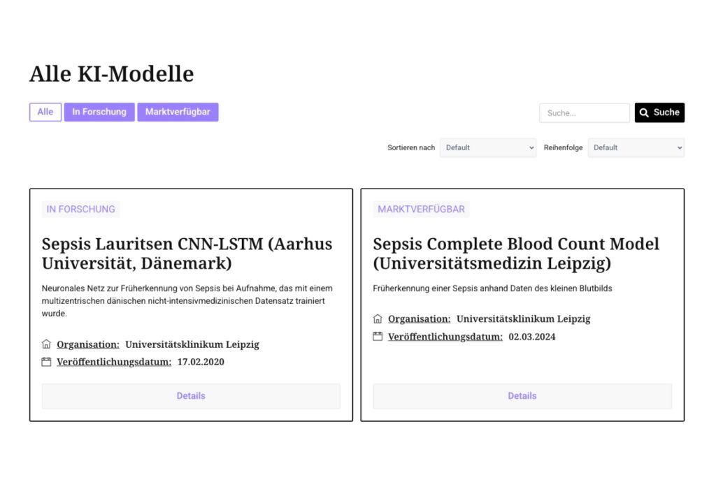CDSN-Modell Datenbank des CDSN gestartet
